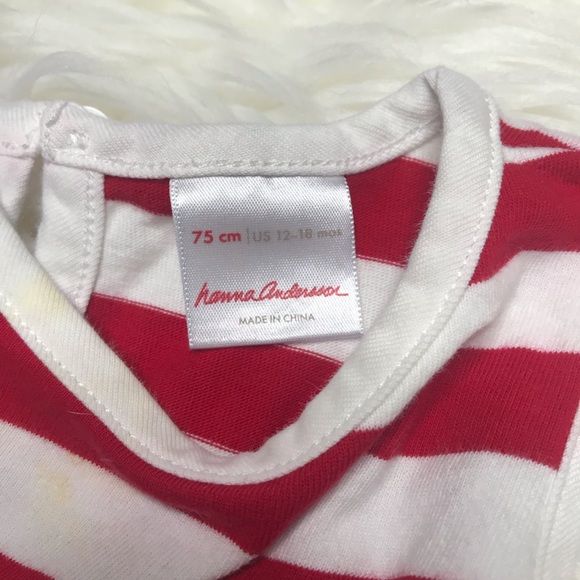 5/$25! Hanna Andersson patriotic red, white & blue dress size 12-18 months - Picture 2 of 5